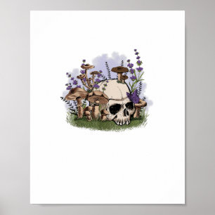 Cottagecore Aesthetic Mushroom Man Goblincore Fant Poster