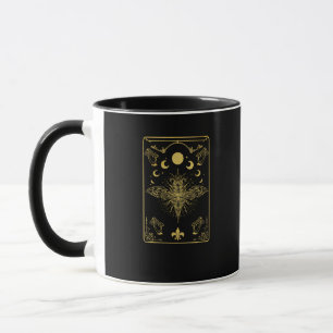 Cottagecore Aesthetic Mushroom Moth Goblincore Aca Mug