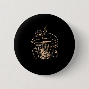 Cottagecore Aesthetic Mushroom Snail Goblincore My 2 Inch Round Button