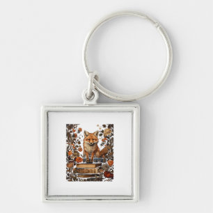 Cottagecore Aesthetic With Book Cute Goblincore Mi Keychain