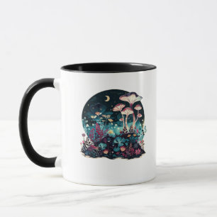 Cottagecore And Aesthetic Goblincore Mushroom Fair Mug