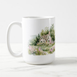 Cottagecore Aquarelle Cottage Mug