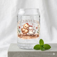 Cottagecore Aquarelle Duo de Poules Fantaisistes