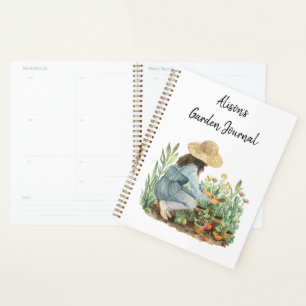 Cottagecore Aquarelle Jardin Planteuse