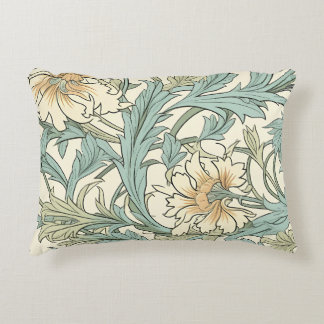 Cottagecore artwork Natural flower pattern Beige Accent Pillow