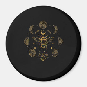 Cottagecore Bee Mystical Magical Goblincore Moon P Magnet