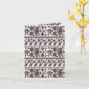 Cottagecore Botanical Floral Pattern Card