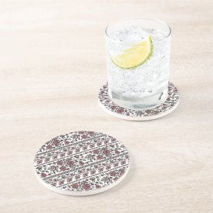 Cottagecore Botanical Floral Pattern Coaster