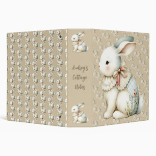 Cottagecore Bunny Charm All-Over Print Apron Binder