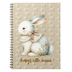 Cottagecore Bunny Charm All-Over Print Apron Notebook