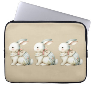 Cottagecore Bunny Charm Electronics Bag