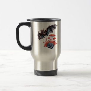 Cottagecore Butterflies Bats Mushroom Goblincore Travel Mug