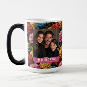 Cottagecore Carnation Flower First Time Dad Day  Magic Mug
