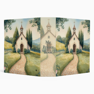 Cottagecore Chapel Path Pastel Landscape Binder