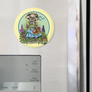 Cottagecore Cowgirl Magnet