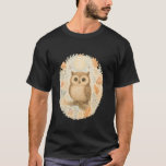 Cottagecore Cozy Woodland Wide eyed Fluffy Owl  T-Shirt<br><div class="desc">Cottagecore Cozy Woodland Wide eyed Fluffy Owl</div>