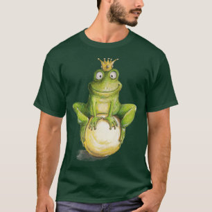 cottagecore cute frog king fairy core mens womens T-Shirt