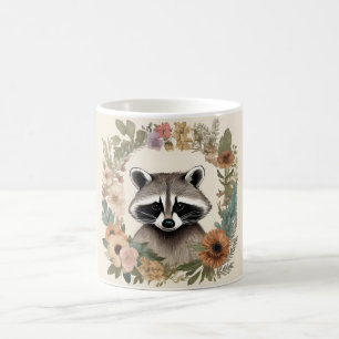 Cottagecore Cute Raccoon Coffee Mug