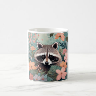 Cottagecore Cute Raccoon Coffee Mug