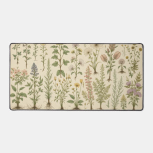 Cottagecore Desk Mat, Botanical Design, Nature Dec Mat