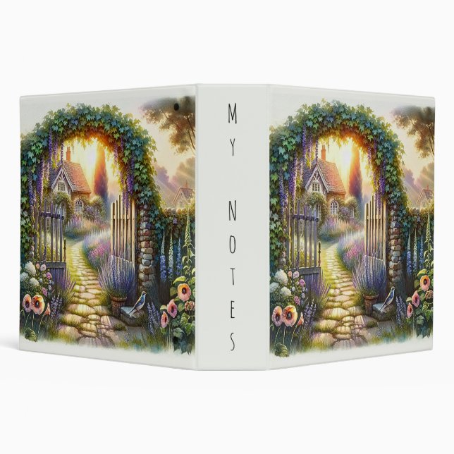Cottagecore Enchanted Garden Pathway Binder (Background)