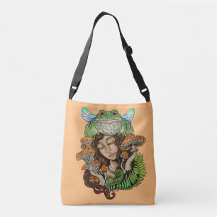 Cottagecore Fairy Frog Crossbody Bag