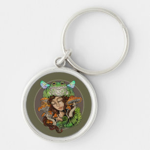 Cottagecore Fairy Frog Keychain