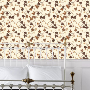 Cottagecore Fall Brown Vines Wallpaper