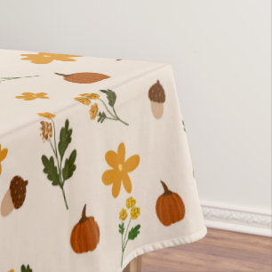 Cottagecore Fall Pattern  Tablecloth