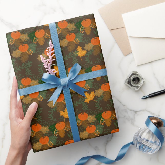 Cottagecore Fall Pattern  Wrapping Paper (Gifting)
