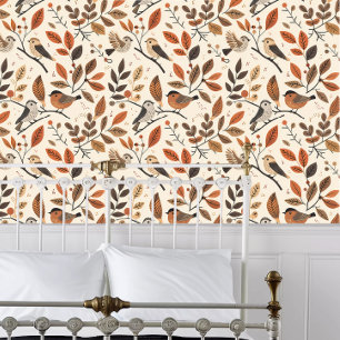 Cottagecore Fall Spirit Birds Wallpaper