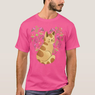 cottagecore floral cat fairy grunge mens womens gr T-Shirt