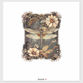 Cottagecore Floral Dragonfly Nature Insect Animal 