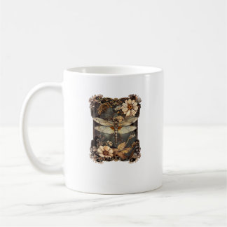 Cottagecore Floral Dragonfly Nature Insect Animal  Coffee Mug