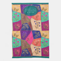 Cottagecore Floral Stitched Patchwork Embroidered