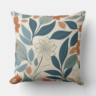 Cottagecore Floral Throw Pillow