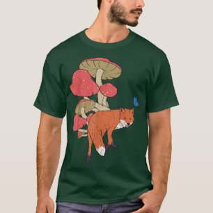 Cottagecore Fo Mushroom Animal Forest 492 T-Shirt