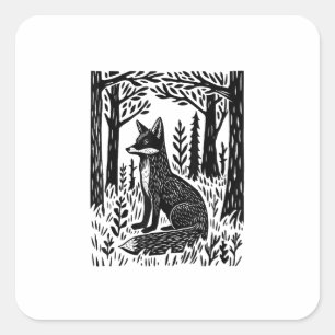 Cottagecore Forestcore Goblincore Forest Woodland Square Sticker