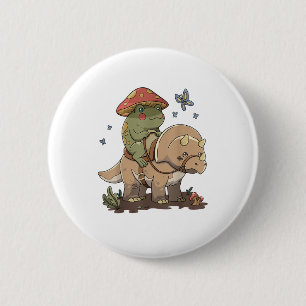 Cottagecore Frog  Aesthetic Mushroom Cute Goblinco 2 Inch Round Button