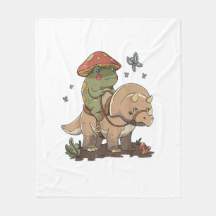 Cottagecore Frog Aesthetic Mushroom Cute Goblinco Fleece Blanket