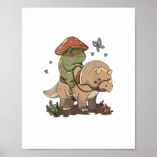 Cottagecore Frog  Aesthetic Mushroom Cute Goblinco Poster