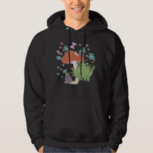 cottagecore frog mushroom hoodie