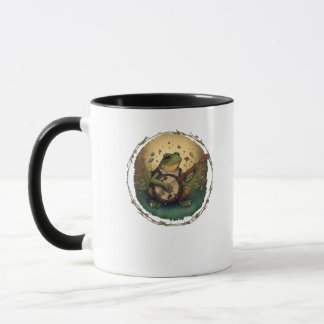 Cottagecore Frog Playing Banjo Goblincore Aestheti Mug