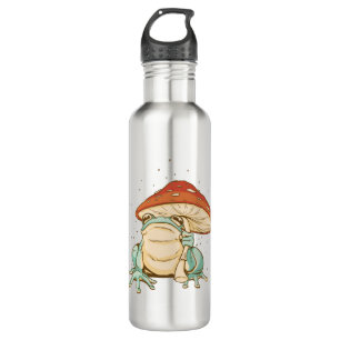 Cottagecore frog with mushroom 710 ml water bottle