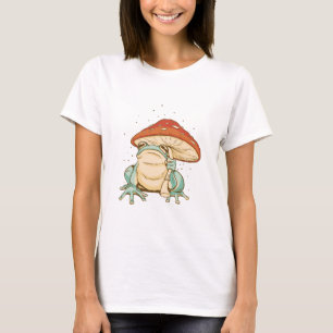 Cottagecore frog with mushroom T-Shirt