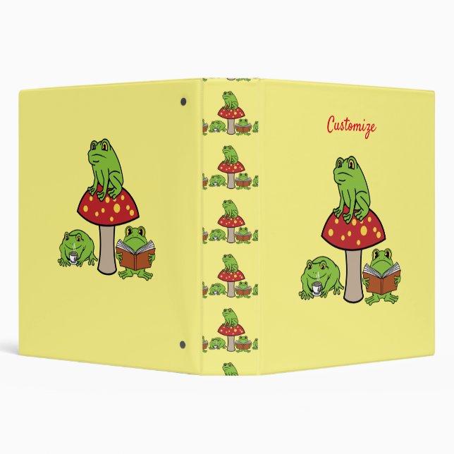 Cottagecore Frogs Thunder_Cove  Binder (Background)