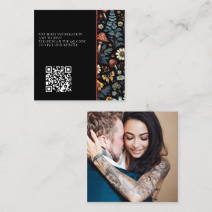 Cottagecore Garden Photo QR Code Enclosure Card