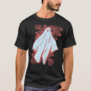 Cottagecore Ghost Floral Fall Autumn Women's Hallo T-Shirt