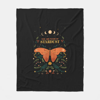 Cottagecore Goblincore Academia Aesthetic Goth Wic Fleece Blanket