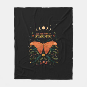 Cottagecore Goblincore Academia Aesthetic Goth Wic Fleece Blanket